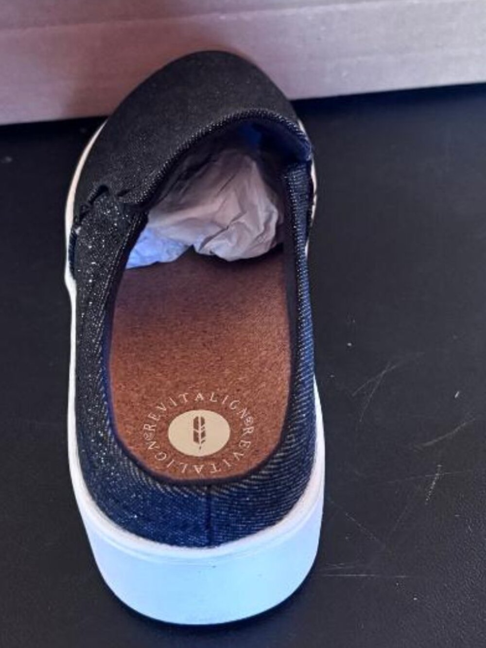 Womens Waco Revitalign Sparrow Denim Slide size 7.5 - Picture 3 of 4
